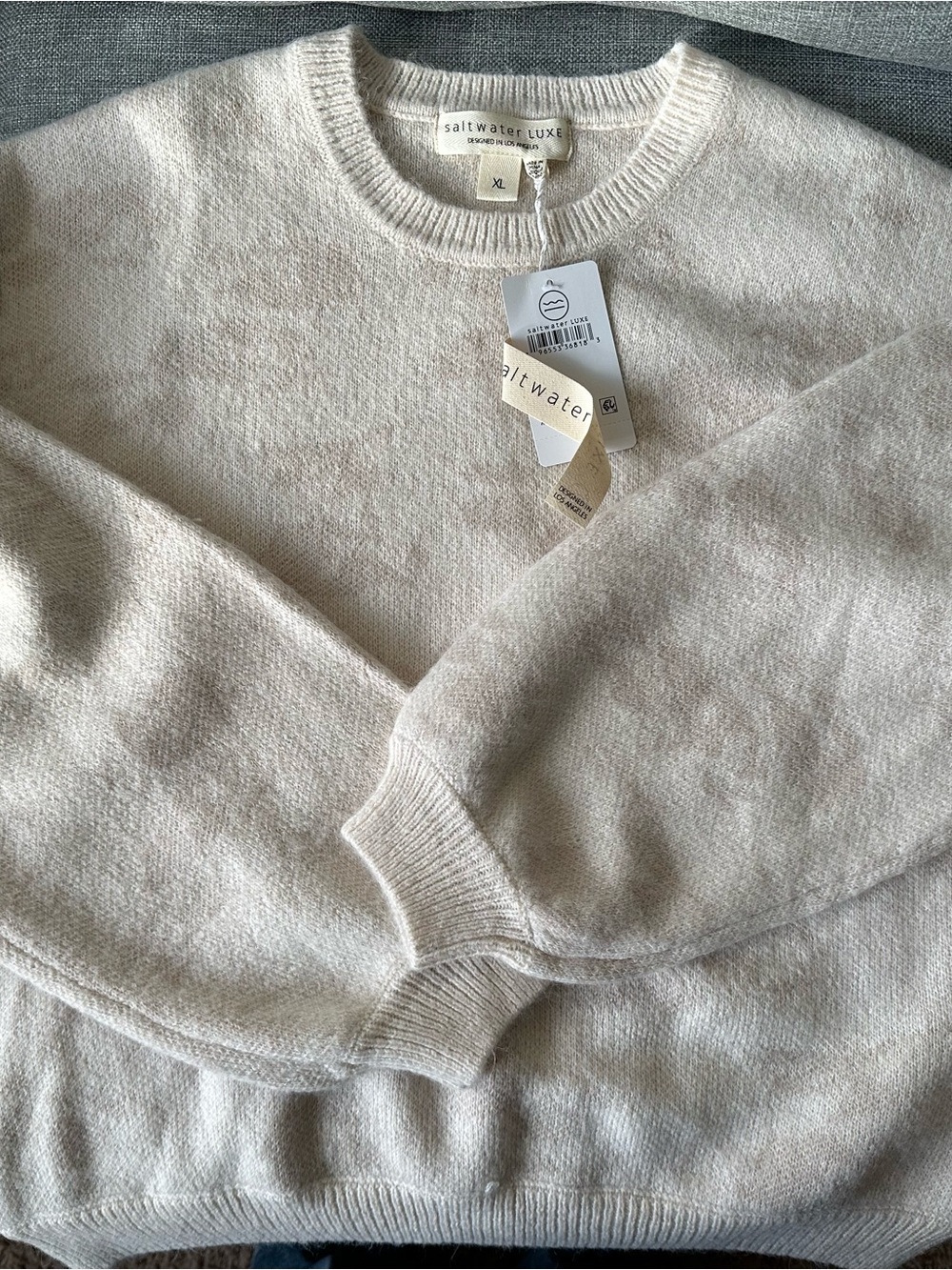 Saltwater Luxe Women’s Cream Crewneck Sweater